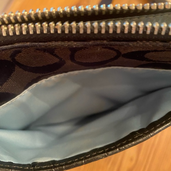 Coach brown and black crossbody. Good condition! Great gameday bag!! - Picture 10 of 10